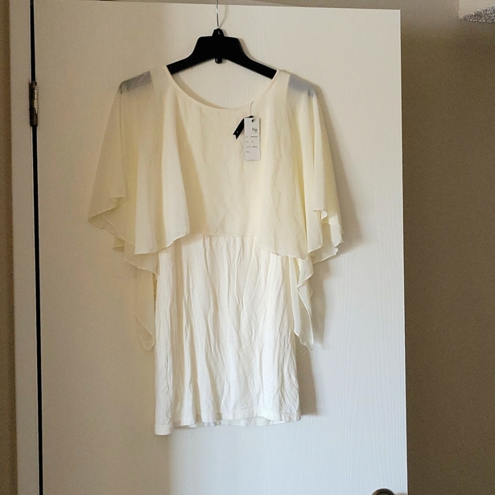 TFNC white  cream Diamant dress